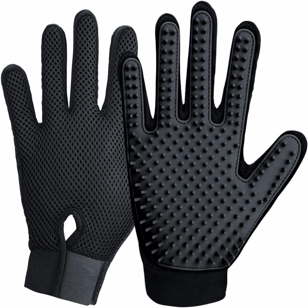 Upgrade Pet Grooming Gloves for Dogs, Cats, Rabbits & Horses with Long and Short Hair, Pets Hair Remover Mittens - 1 Pair