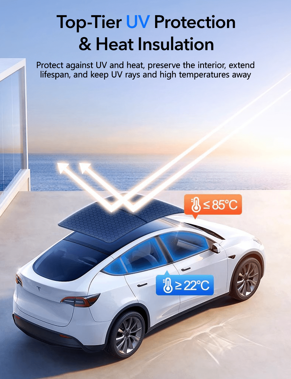 Roof Shade for Tesla Model Y | TESERY